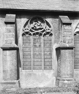 St. Liborius-Dom: Gotisches Maßwerk am 'Hasenfenster' Kreuzganges