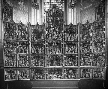 St. Petri-Kirche: Antwerpener Schnitzalter, 30 Bildfelder mit 633 Figuren, Werkstatt Meister Gielesz (Gilles), vollendet 1521