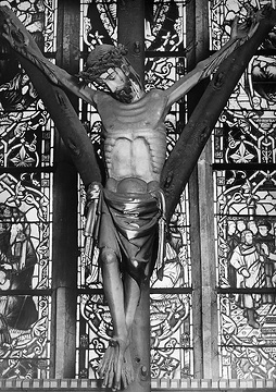 Christus am Gabelkreuz, Gaukirche St. Ulrich, 14. Jahrhundert