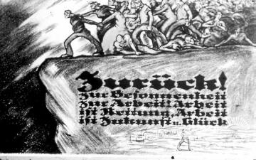 Weimarer Republik, Plakat: Aufruf zur Wiederaufnahme der Arbeit