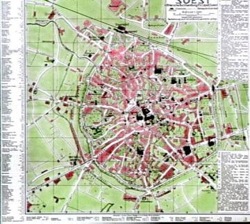 Stadtplan von Soest, Aufnahmedatum der Fotografie ca. 1913.