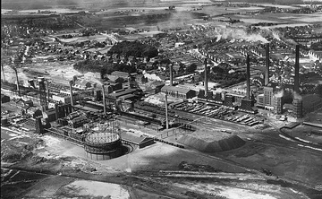 Industrielandschaft bei Mülheim an der Ruhr