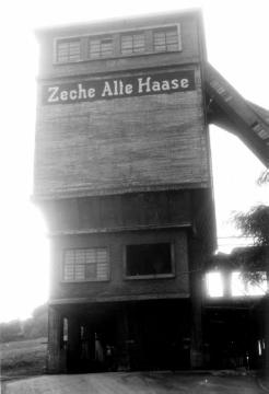 Zeche Alte Haase, Sprockhövel, stillgelegt 1966: Teilansicht der Übertageanlage