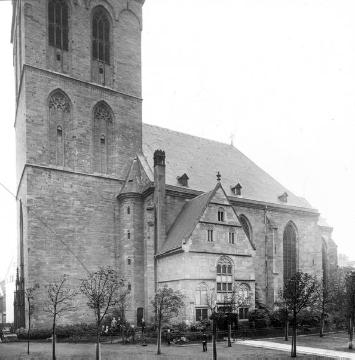 St. Petri-Kirche, Südseite, um 1920?, gotische Hallenkirche, erbaut 1320-1396 durch die Dortmunder Zünfte