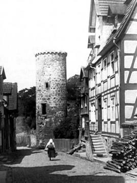 Stadt Fritzlar - Festungsturm am Wall (undatiert, um 1940?)