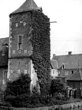 Haus Hülshoff, Geburtshaus der Annette von Droste-Hülshoff: Blick auf den Turmspeicher