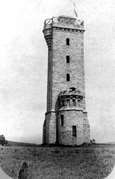 Der Longinusturm (Aussichtsturm) in den Baumbergen, undatiert, um 1920?