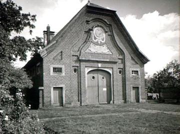 Haus Rüschhaus von der Hofseite, erbaut 1745 ff. von Johann Conrad Schlaun zur Eigennutzung, 1826-1846 Wohnsitz der Annette von Droste-Hülshoff, seit 1936 Droste-Museum