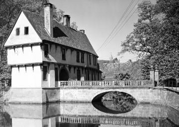 Schloss Steinfurt, Torhaus und Aa-Brücke, um 1930?