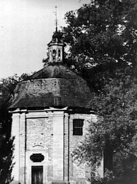 Haus Lütkenbeck: Vorburgpavillon des 1720 vollendeten und im selben Jahr abgebrannten Schlosses (kein Wiederaufbau), um 1940?