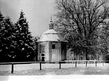 Haus Lütkenbeck: Vorburgpavillon des 1720 vollendeten und im selben Jahr abgebrannten Schlosses (kein Wiederaufbau), um1940?