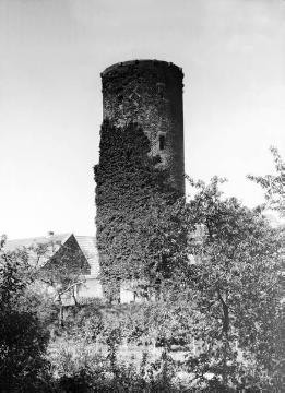Blick auf den Mühlenturm (ehemaliger Wehrturm)