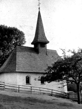 St. Lucia-Kapelle in Eversberg, erbaut 1739 (Ansicht um 1930?)