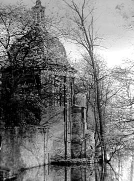 Schloss Wilkinghege, Blick auf die Schlosskapelle, um 1930?