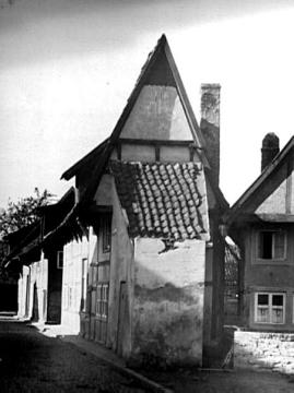 Schmales Wohnhaus, der sogenannte "Zuckerhut" in Freckenhorst