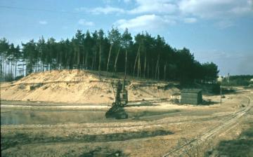 Sandabbaustätte der Kalksteinfabrik Wüseke bei Sande