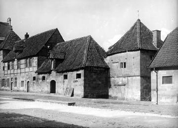Haus Havixbeck: Wirtschaftsgebäude im Innenhof, um 1930?