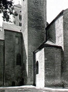 St. Bonifatius-Kirche (Nordostecke) in Freckenhorst, ehemalige Stiftskirche