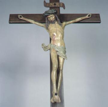Pfarrkirche St. Pankratius: Kruzifix, Gotik, um 1490
