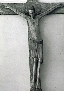 Reliquienkruzifix aus Holz, Korpus aus dem 11. Jahrhundert, St. Martin-Kirche, Benninghausen