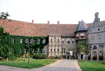 Schloss Steinfurt, hofseitige Partie der Hauptburg