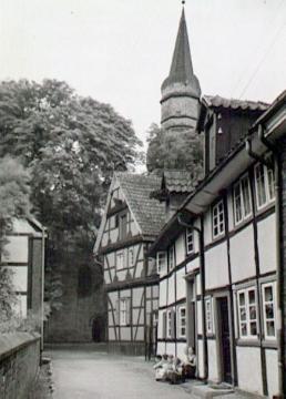 Altstadtviertel an der Pfarrkirche St. Stephanus in Oestinghausen