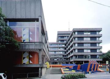Kreishaus, erbaut 1969-1972; Architekten: Laskowski, Thenhaus, Kafka