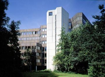Kreishaus an der Portastraße, erbaut 1970-1975; Architekten: Martin, Lausberg, Wollenburg