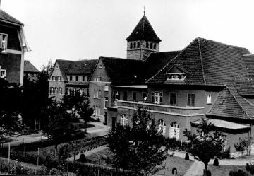 Provinzial-Heilanstalt Lippstadt-Eickelborn, Schwesternhaus, um 1928? Anstaltsgründung 1882, später Westfälische Klinik für Psychiatrie Lippstadt. Undatiert.