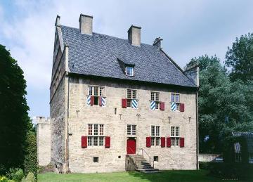 'Hohes Haus', der Hof von Heiden: Hofseite mit Eingang, Renaissancebau