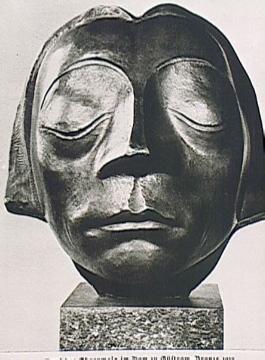 Kopf des Ehrenmals im Dom zu Güstrow, Ernst Barlach, Bronze 1927