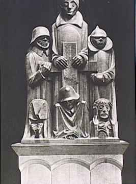 Kriegerdenkmal zu Ehren der Gefallenen des Ersten Weltkrieges, Ernst Barlach, Holz 1929 (Magdeburger Dom)