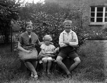 Kinder der Familie Grundmann: Fritz, Inge und Klärchen