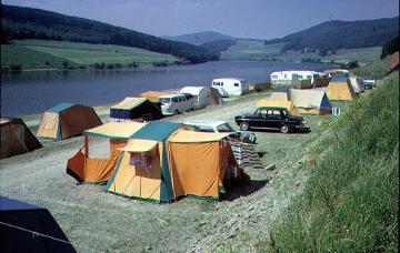 Campingplatz am Ufer des Diemelsees