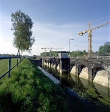 Dortmund-Ems-Kanal, Schleuse Münster: Altes Schleusenbecken von Norden