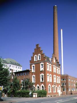 Backsteingebäude der ehemaligen Germania-Brauerei, heute Gastätte "Leeze", Grevener Straße 91