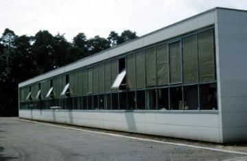 Westfälische Klinik für Psychiatrie Gütersloh, Therapiegebäude, 1974.