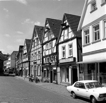 Häuserzeile, Am Seel: Fachwerkhäuser des 17. und 18. Jahrhunderts