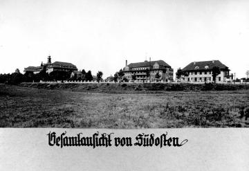 Provinzial-Hebammenanstalt Bochum. Gründung 1904, ab 1953 Landesfrauenklinik des Landschaftsverbandes Westfalen-Lippe. Ansicht um 1928?