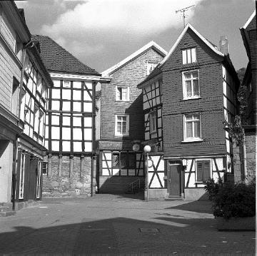 Fachwerk und Schieferfassaden in der Altstadt