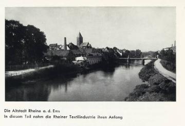 Altstadt mit Ems, "Geburtsort" der Rheiner Textilindustrie