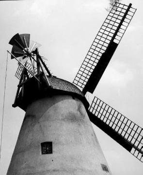 Windmühle in Südhemmern: Rückansicht der Kappe