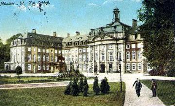 Fürstbischöfliches Residenzschloss (Postkarte), erbaut 1767-1787 durch Johann Conrad Schlaun