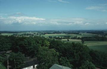 Münsterländer Parklandschaft: Blick vom Höxberg (Soestwarte) nach Südosten