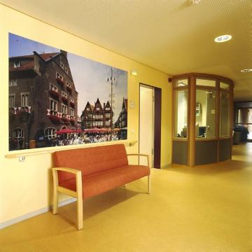 Foyer im LWL-Pflegezentrum für betreutes Wohnen, Münster, Kinderhauser Str. 92.