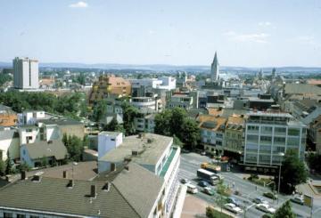 Blick vom Hotel  Arosa das Geschäftsviertel der Innenstadt