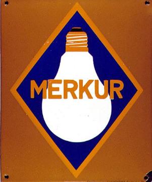Firmenemblem der Merkur Glühlampenfabrik, Soest