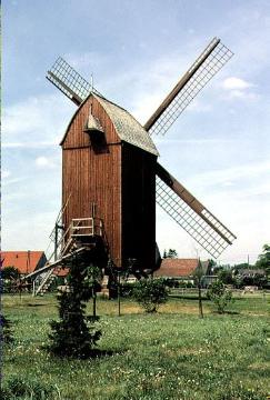 Die Bockwindmühle in Oppenwehe, Rückseite