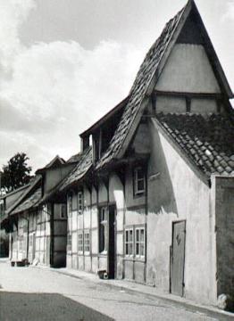 Schmales Fachwerkhaus in der Petersiliengasse in Feckenhorst