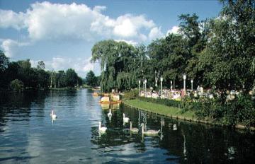 Der Kurparksee, angelegt 1907